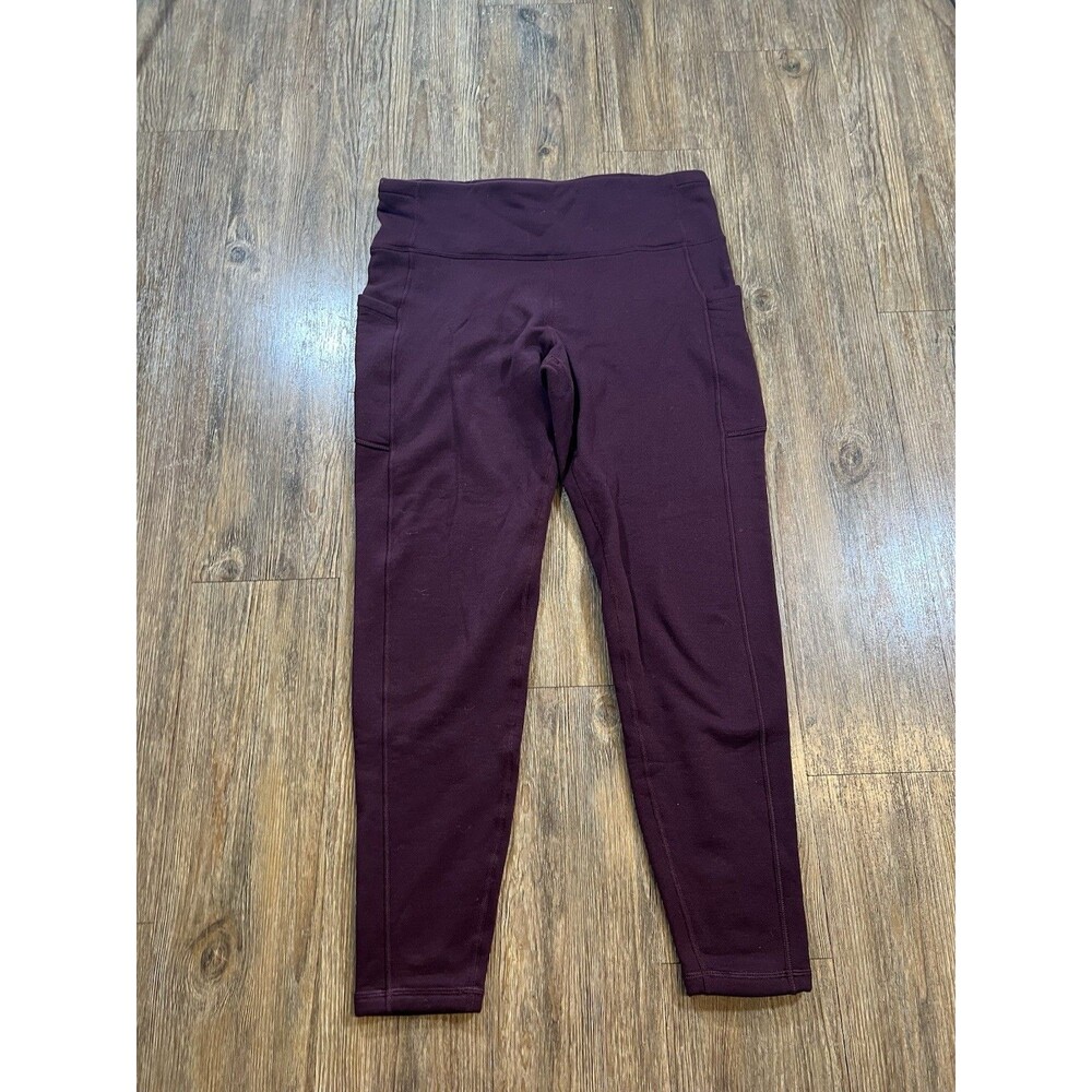 Athleta Womens L Altitude Stash Tight Polartec Powerstretch Legging Fleece